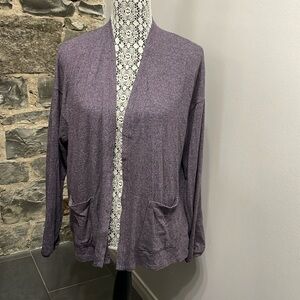 American Eagle Soft and Sexy Plush Violet Cardigan